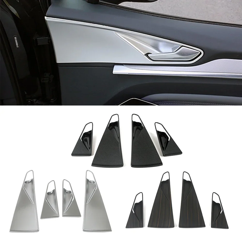 For Volkswagen VW ID.4 ID4 2021 2022 2023 Car Interior Part Refit Inner Door Handle Bowl Panel Cover Trim Sticker Anti Scratch