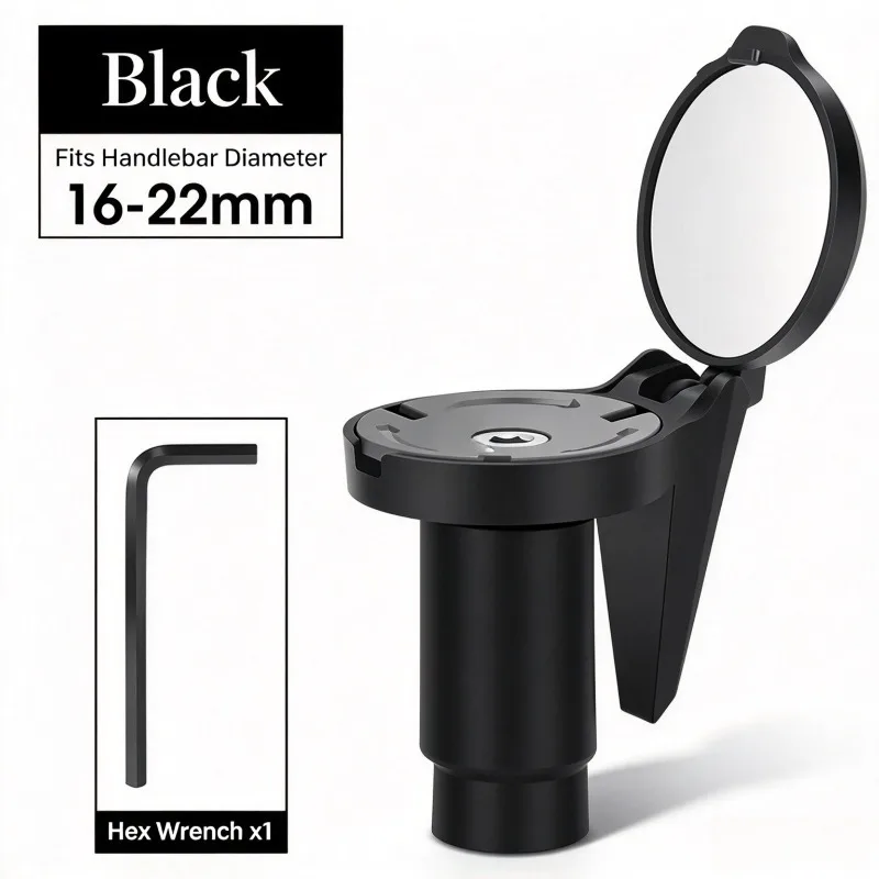 Bike Bar End Mirror Convex Reflective Mirror Handlebar Plug Rearview Mirror for Road Mountain Bicycle Cycling Accessories