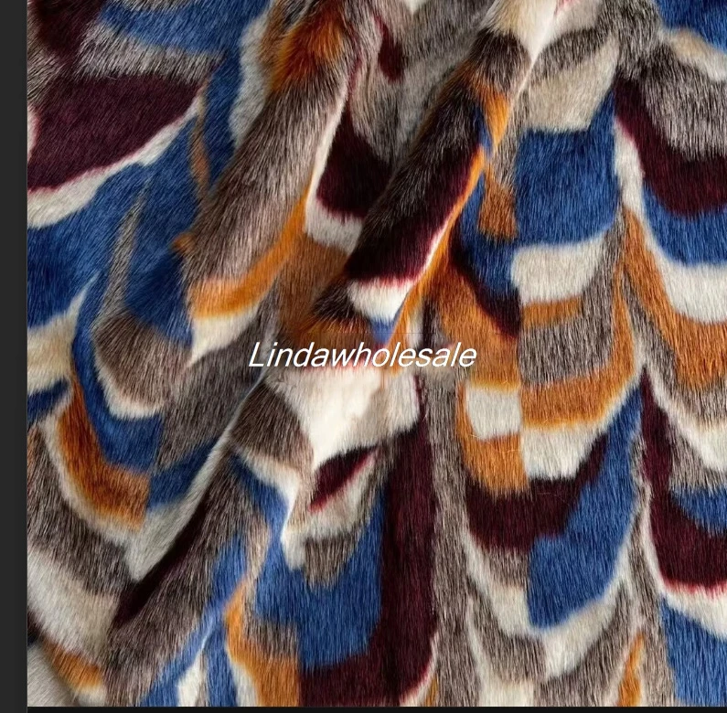 New Jacquard faux fur fabric,Plush fur,Clothing and home textile fabric,felt cloth,sewing accessories