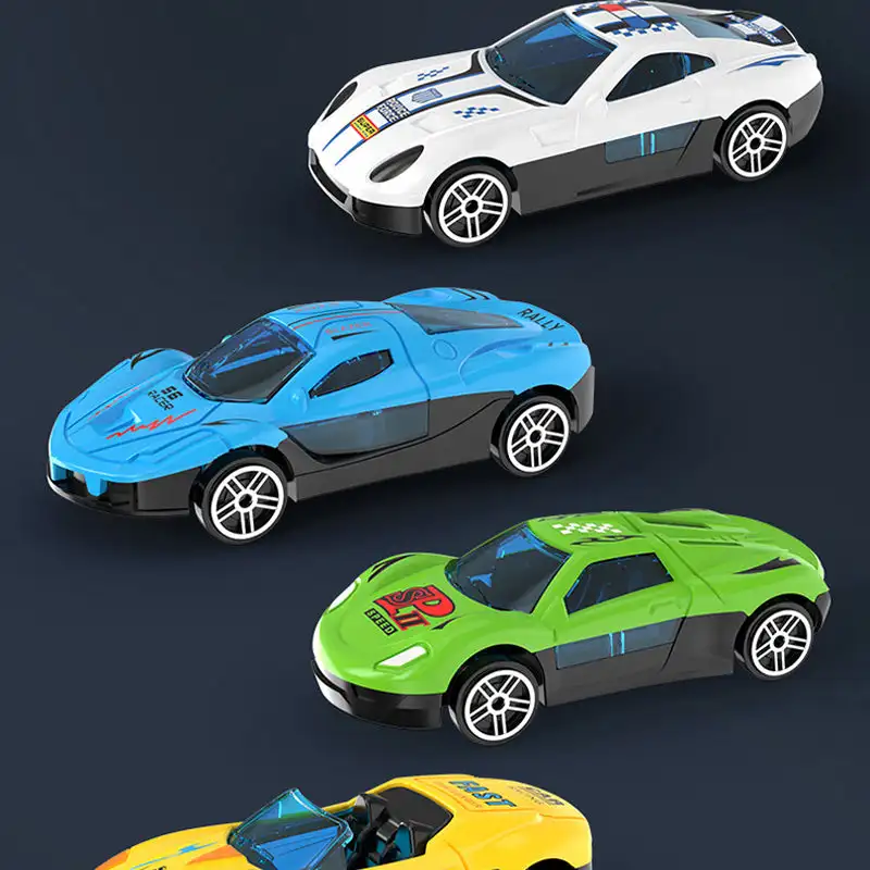 Zestaw torów kolejowych z torami wyścigowymi, zabawka, pojazd, samochód ze stopu, samochód na katapulty dla dzieci, gra konkurencyjna dla dzieci, zabawka na Boże Narodzenie