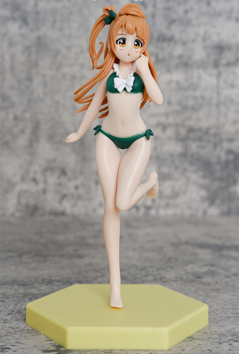 17cm Kawaii Anime Kotori Minami Swimsuit Ver. PVC Action Figure Statue Model Kids Toys Doll Gifts