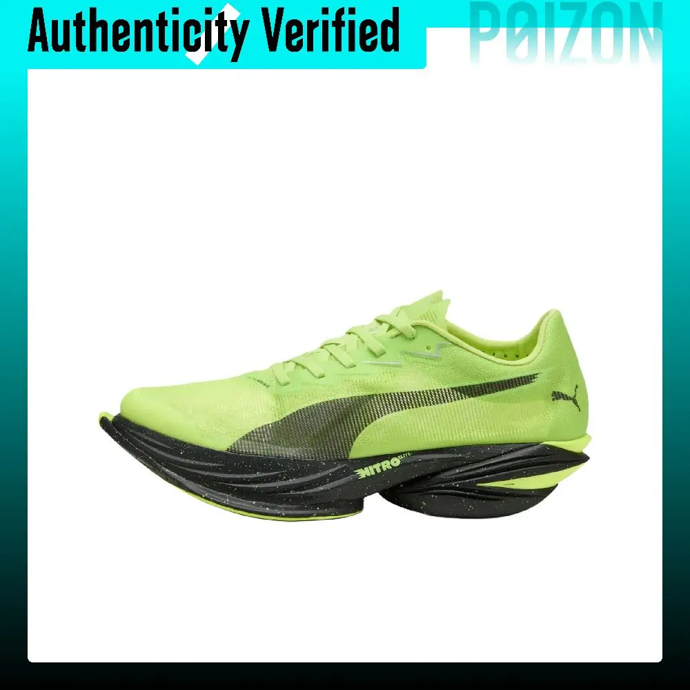 PUMA FAST-R NITRO Elite 3 Running Shoes Men's Low-top Bright Green-PUMA Black 312060-15