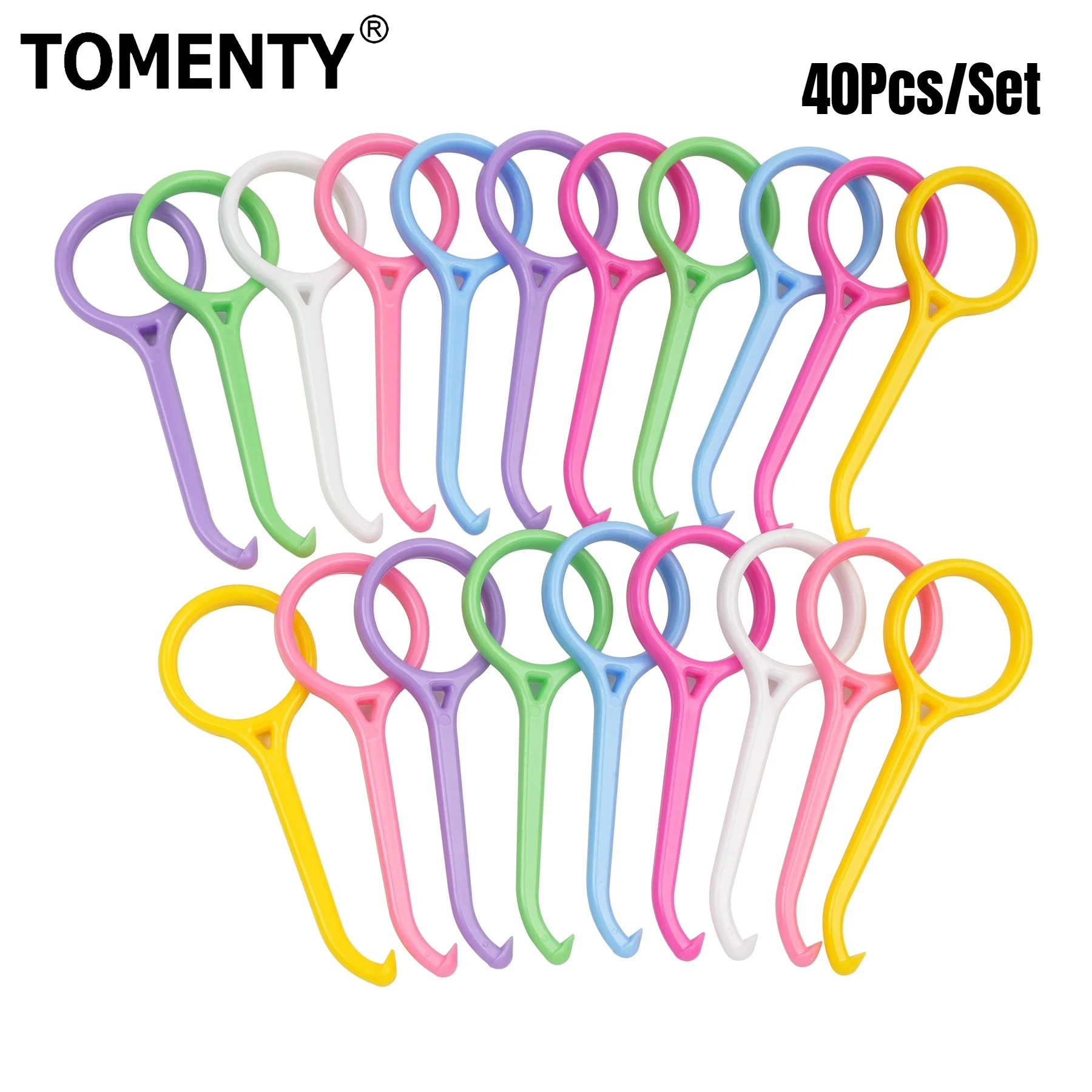 40pcs Orthodontic Aligner Removal Tool Braces Extractor Nice Invisible Removable Braces Clear Oral Care Remove Plastic Hook