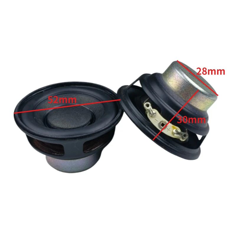SOTAMIA 2 Stücke 2 Zoll Breitbandlautsprecher Audio Bass 52mm 8 Ohm 10 W Sound Musik Hause HIFI Lautsprecher DIY Bluetooth Lautsprecher