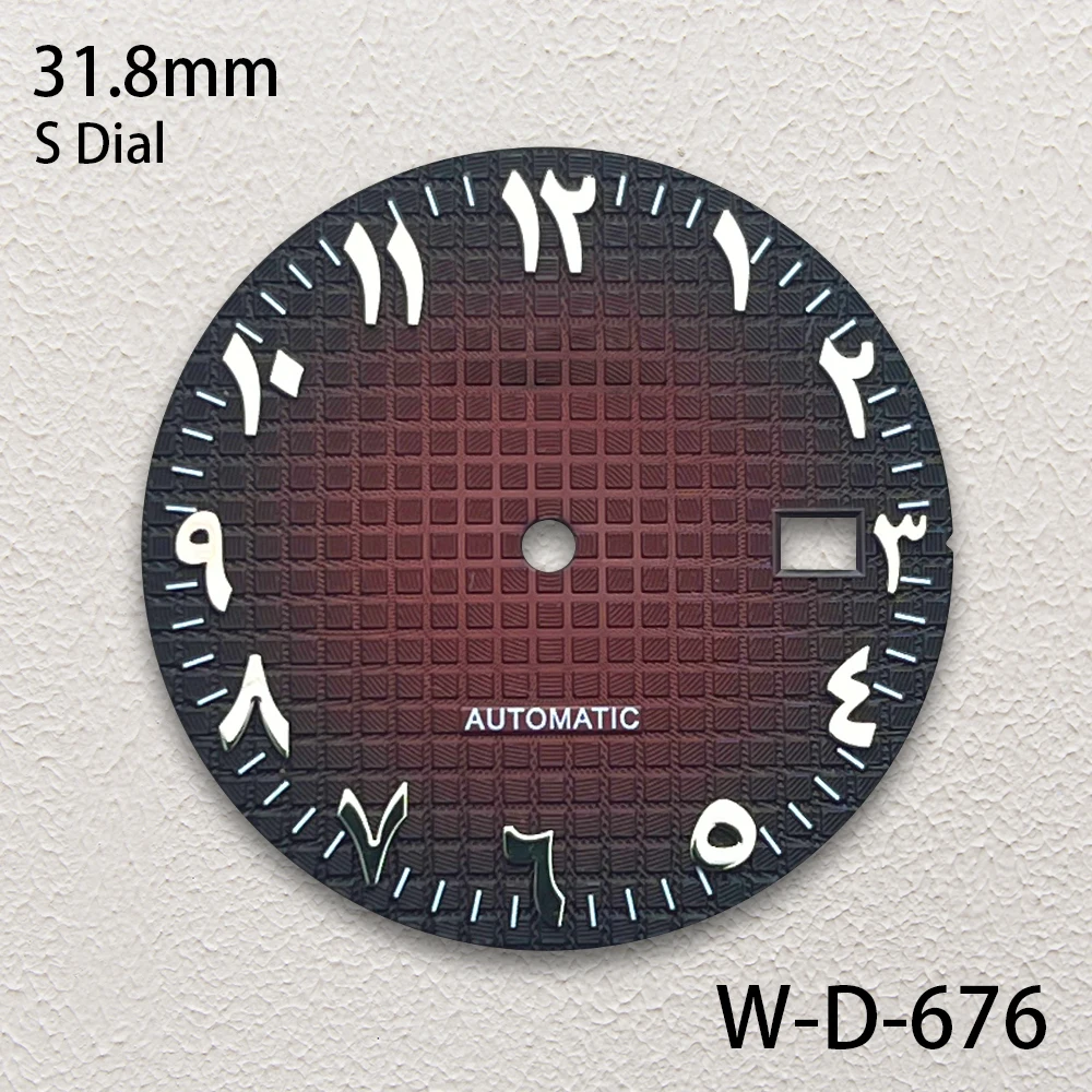 31.8mm S Logo Arab Oak Dial Fit NH35 Automatic Movement High-Quality Dial Watch Modification Accessories