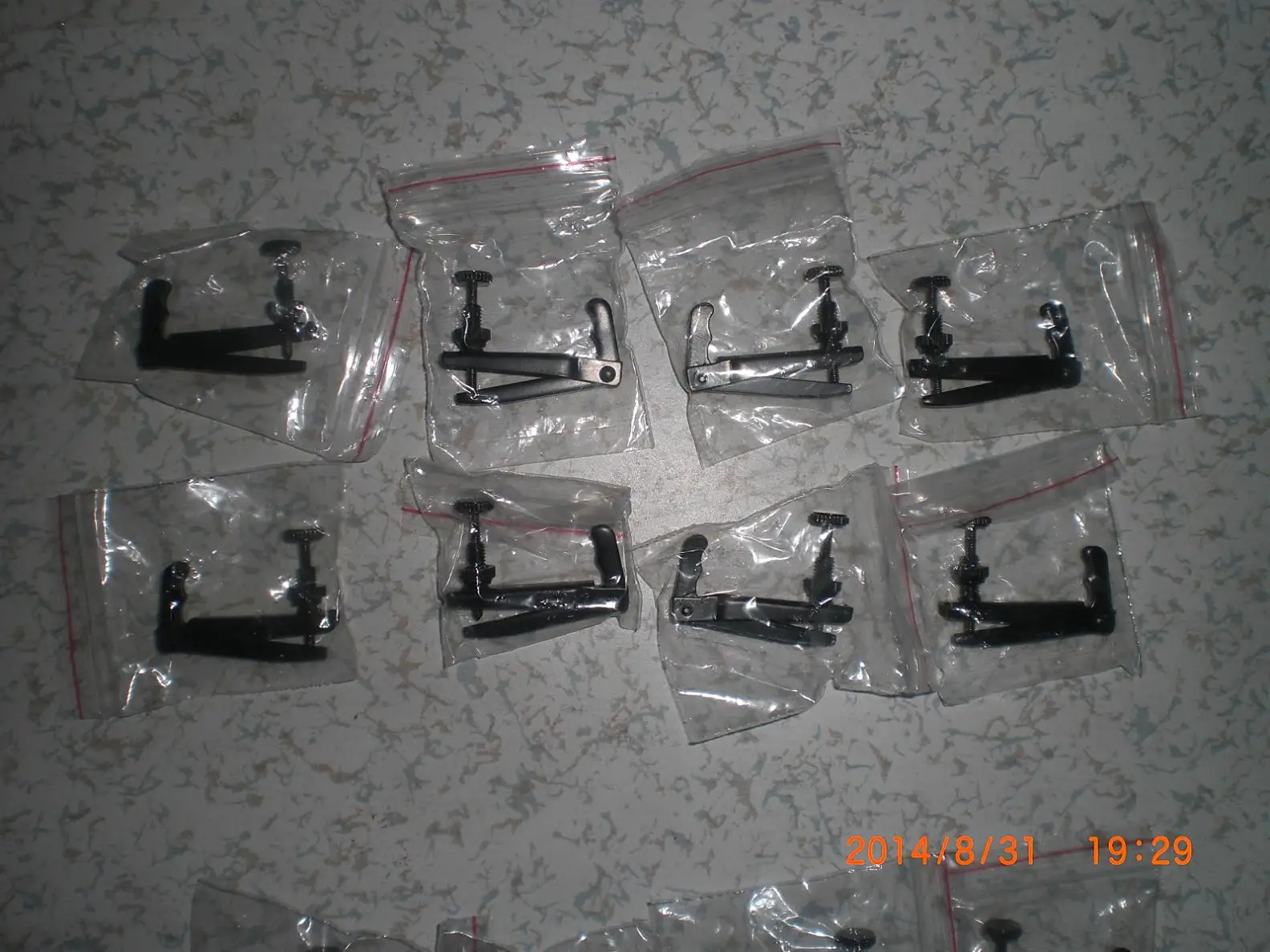 40 PCs VIOLA Fine Tuners for 15 to 16 inches Full Black Color