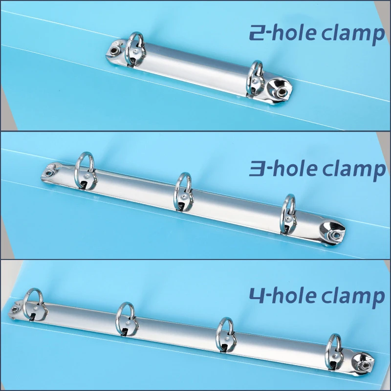 1PCS A4 Perforated โฟลเดอร์ Candy-สีโปร่งใส O-รูป 2-hole, 3-hole, 4-hole กันน้ําแฟ้มโฟลเดอร์ Binder