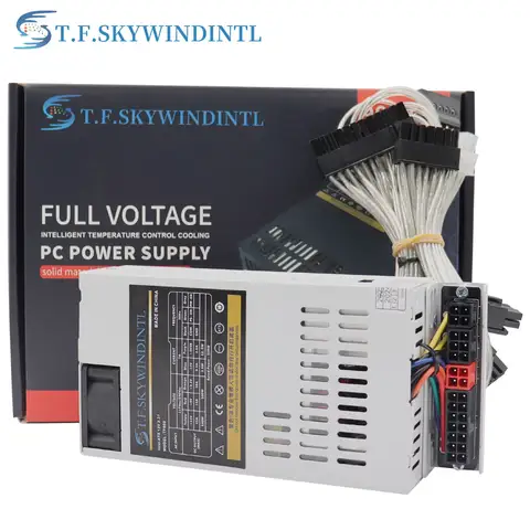 T.F.SKYWINDINL 1U Mini Flex PC Zasilacz Pełny modułowy 110-264 V ATX 550 W Flex ATX Zasilacz ze stałymi kablami