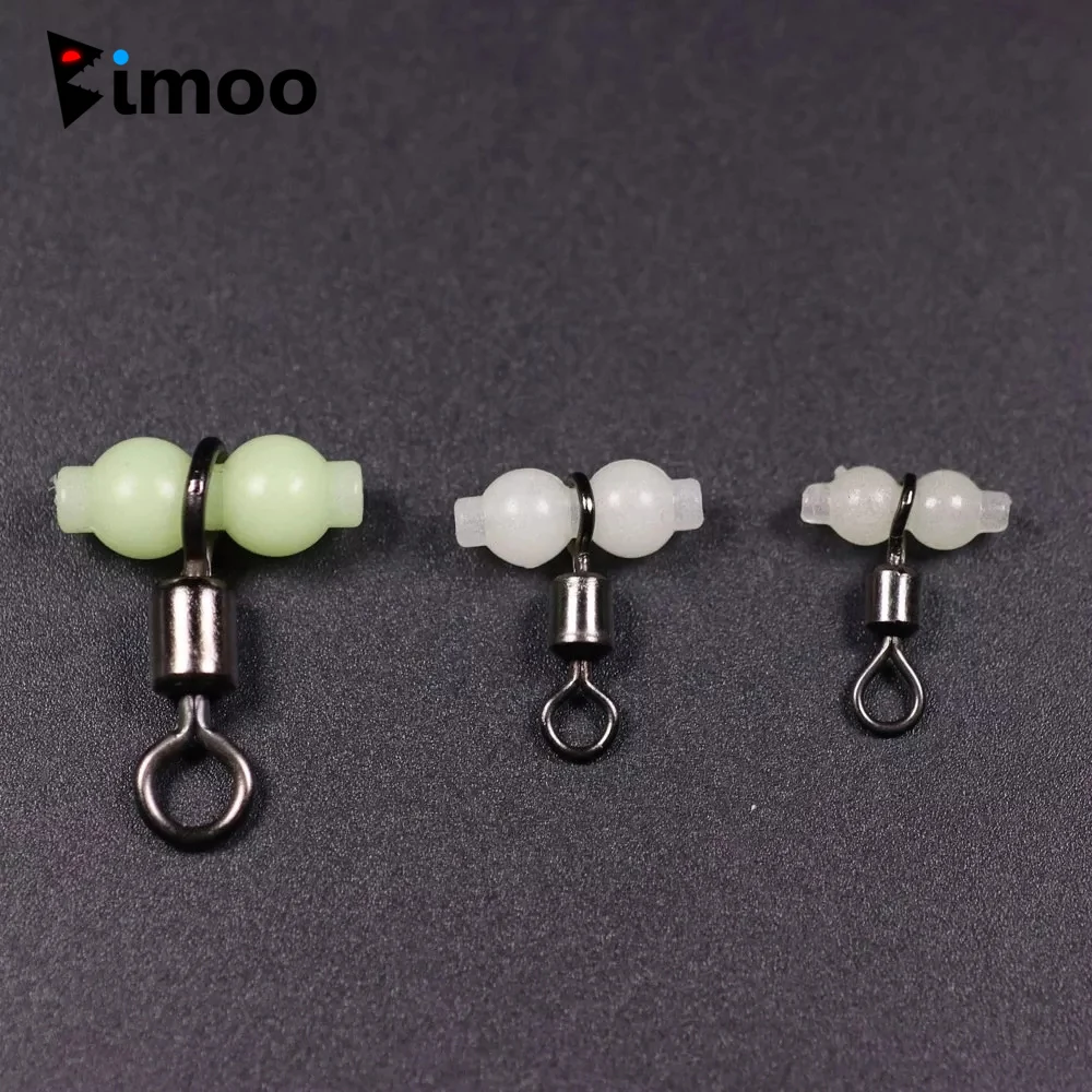 Esmerillon 3 vías con cuentas luminosas – Conector swivel para anzuelo - imagen 4