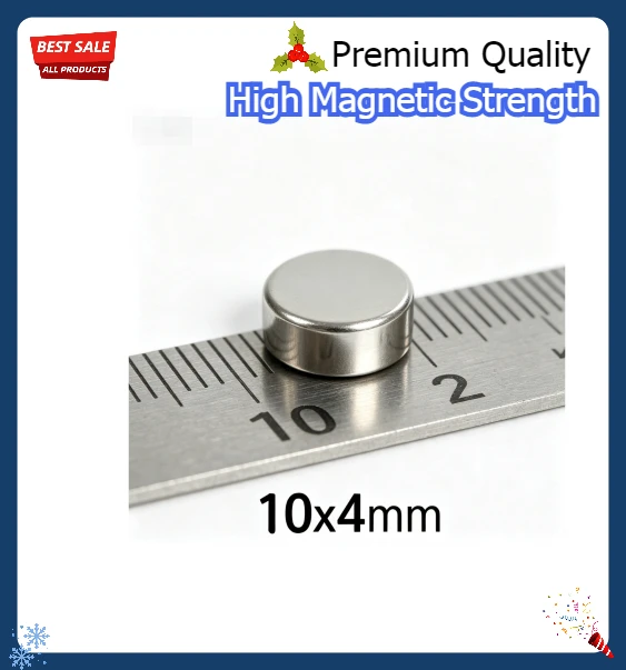 10x4mm Super Powerful Neodymium Magnet Disc NdFeB Permanent Round Magnet For Speakers Earphones Electronics