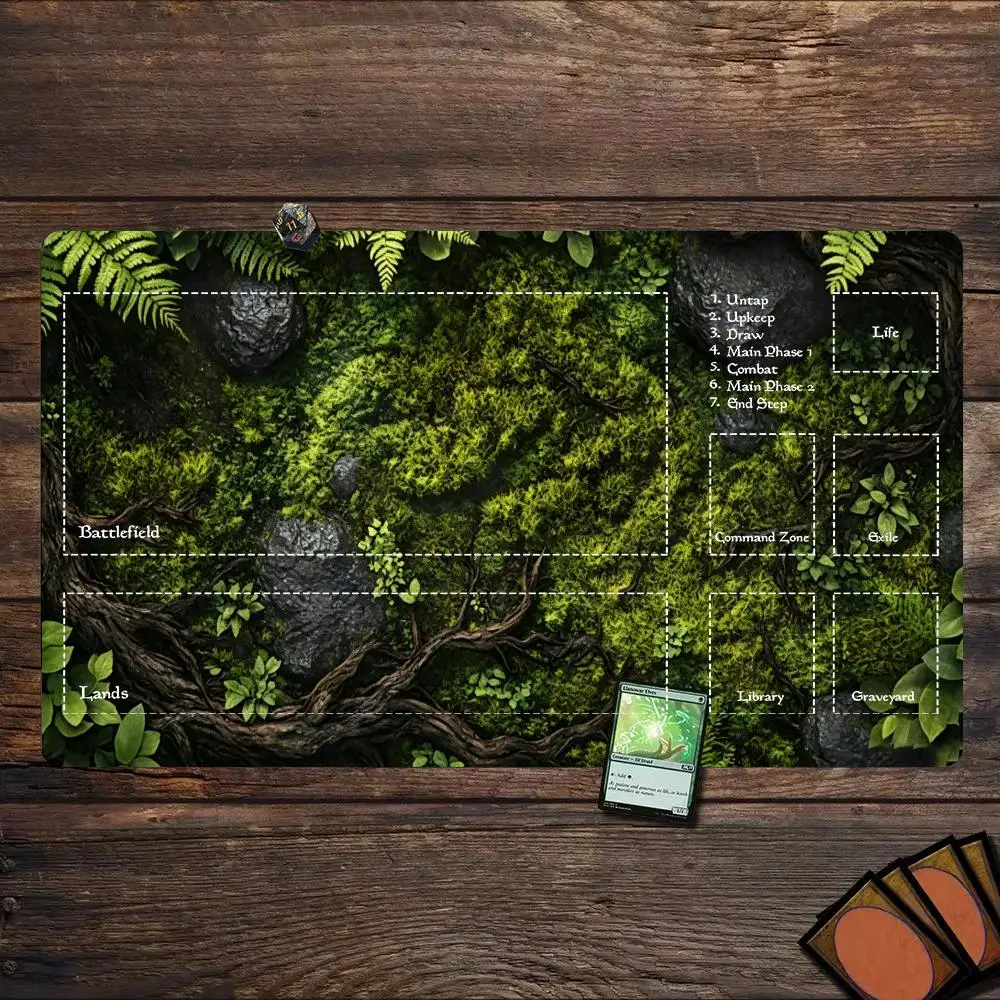 Bryophyte Forest Ground Mousepad Pc Accessories Desk Gadgets Gaming Mats Playmat Carpet Mouse Mat Desk Pad Office Decor Rug