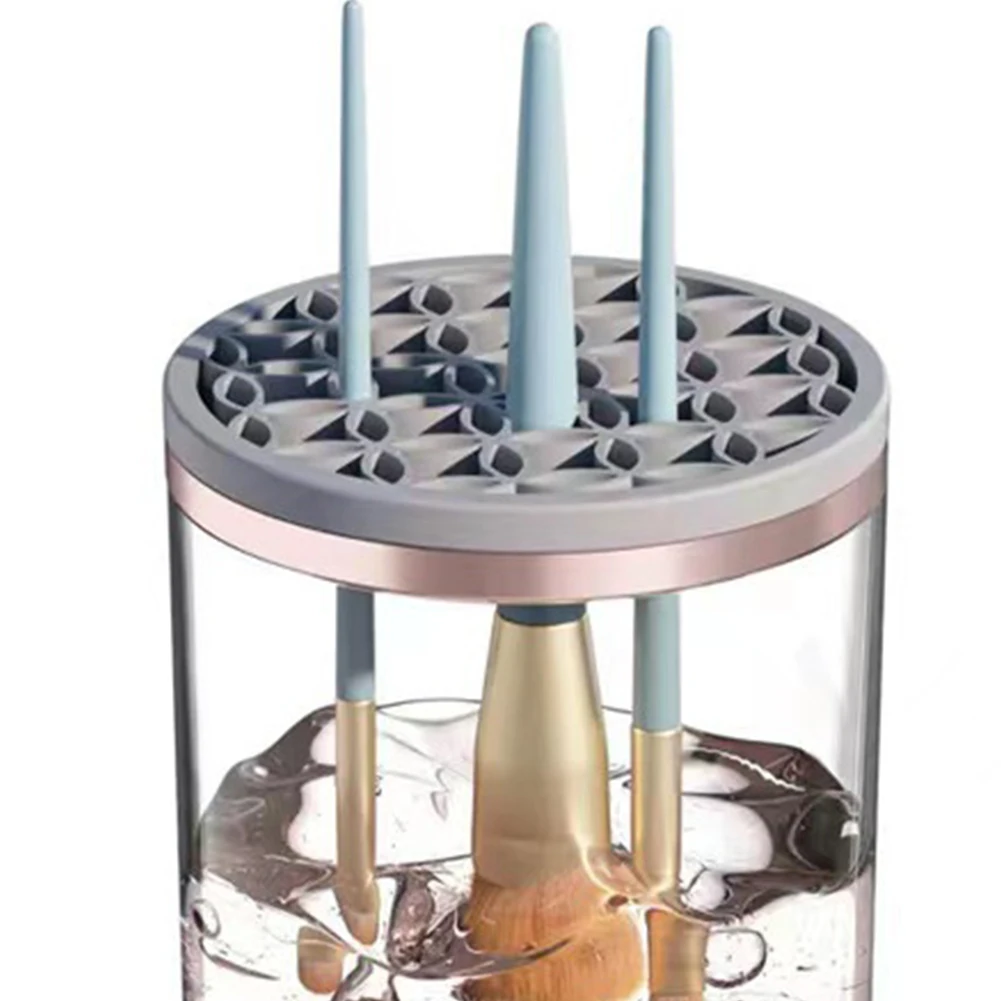Automatischer Make-up-Pinselreiniger, tragbarer elektrischer Make-up-Pinselreiniger, Trockner, USB-Aufladung für Schönheits-Make-up-Pinsel-Set aller Größen