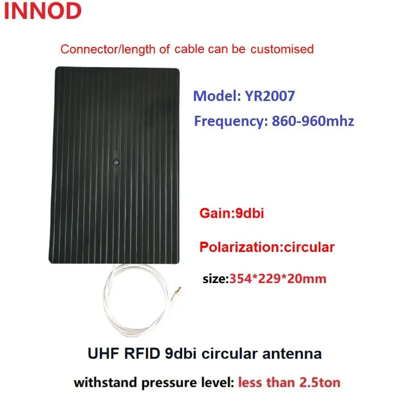 UHF RFID 860-960MHz high gain 9dbi timing floor mat antenna Long range1-3M directional  for sport timing race