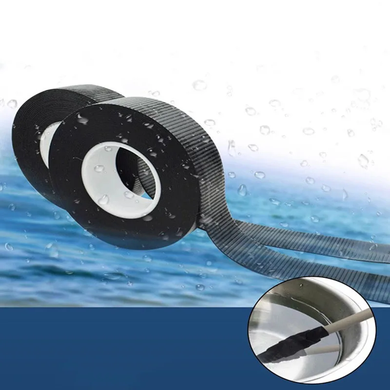 High Pressure Self-Adhesive Rubber Electrical Tape PVC Waterproof Insulated Bonding Weld Rubber Sealing Self-Amalgamating Tape