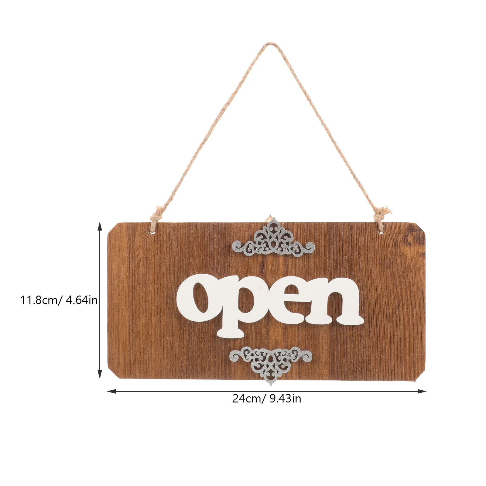 Door Plate Ornaments Open Signs for Business Closed Double-sided Wooden Hanging