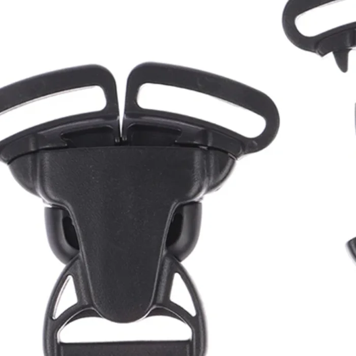 25mm 3 Way Three Point Side Release Buckle Quick Plastic Black Baby Carrier Accessory Car Seat Bag Webbing Backpack