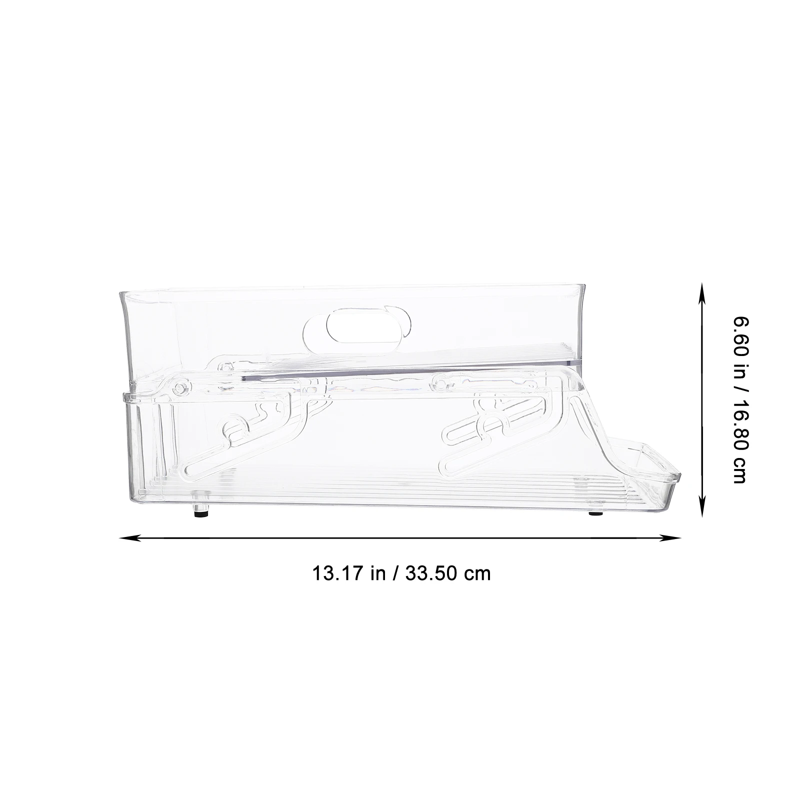 

Premium Transparent Fridge Organizer Rack Large Capacity Beverage Can Storage Holder Multi-Function Soda Dispenser Bin Household