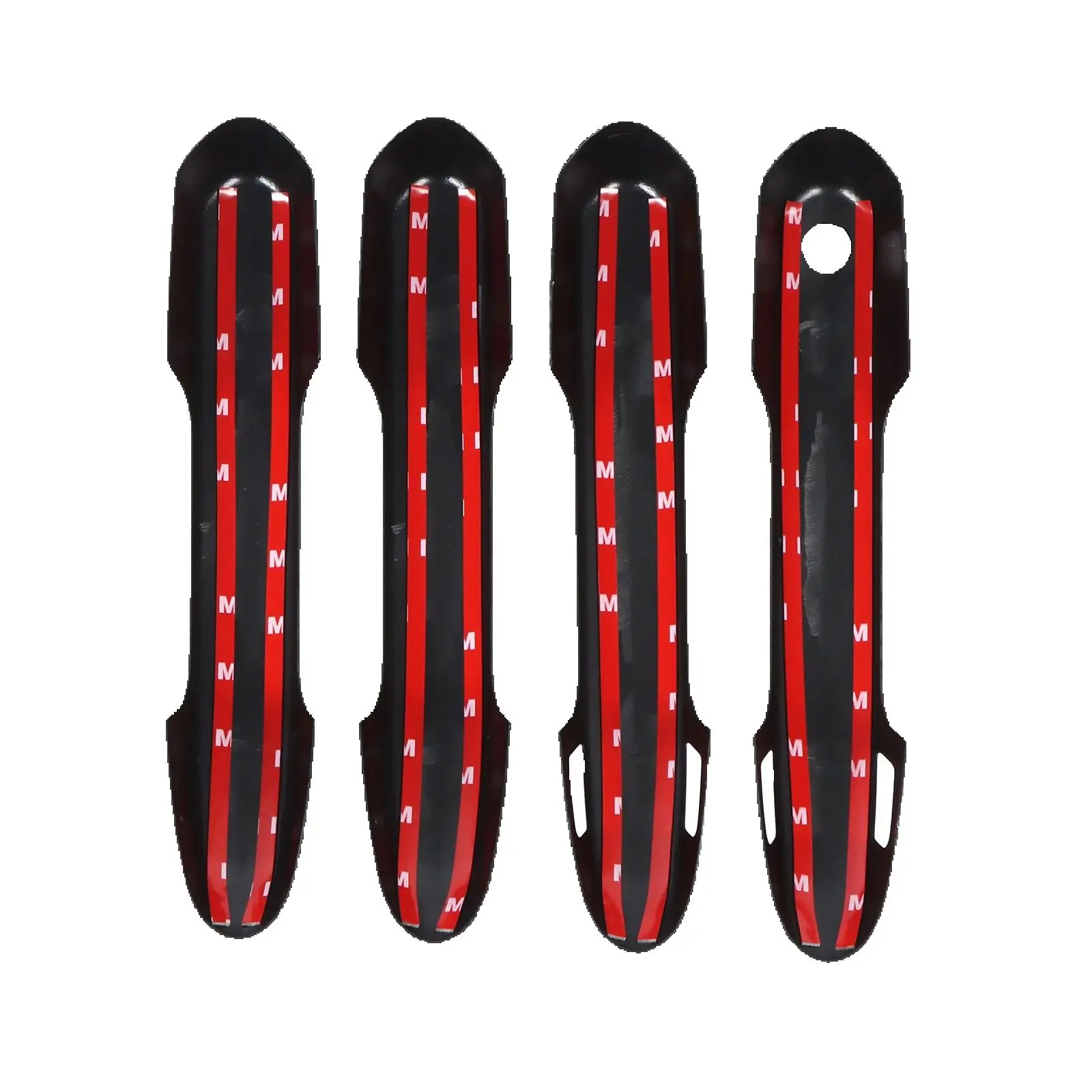 

4 шт., яркая черная накладка на ручку передней двери для Toyota RAV4 2019-2024, накладка из АБС-пластика