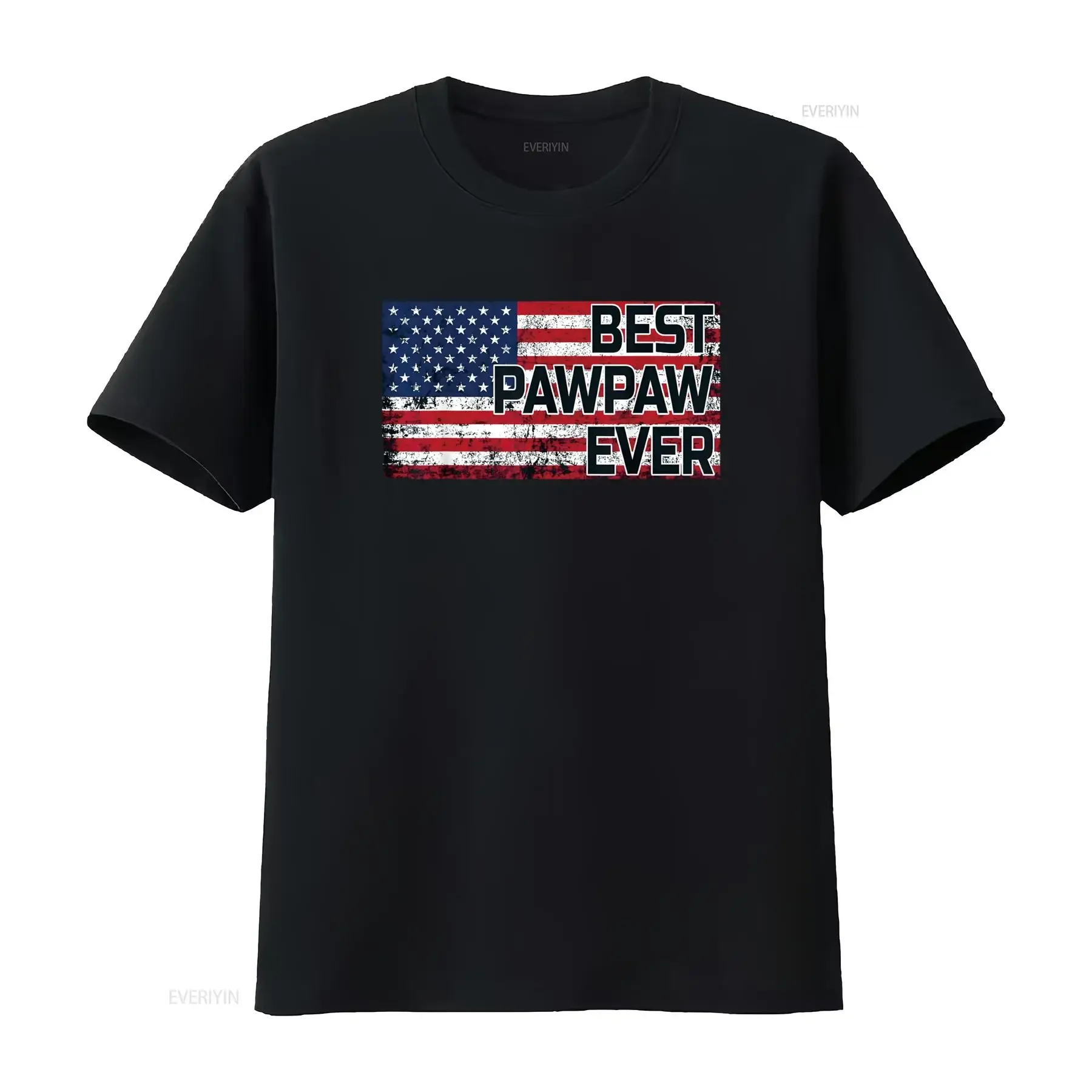 Best Pawpaw Ever American Flag T Shirt Father s Day  vintage Washed Breathable Comfortable Slightly graphic fashion Stylish