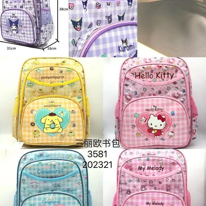 

Melody Kuromi Hello Kitty Cinnamoroll Pochacco рюкзак женский новый милый нишевый рюкзак школьная сумка с принтом для школьниц