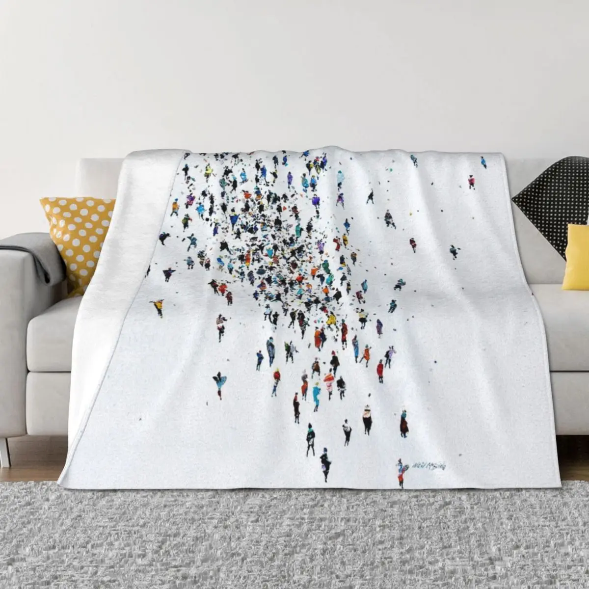 

Dispersion After the Event by Neil McBride Throw Blanket Luxury Throw Flannels Soft Plaid Single Blankets