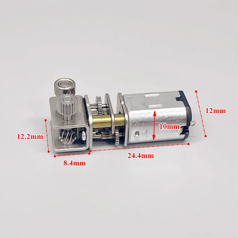 

Micro N20 Gear Motor 3D Printing Pen Reduction Motor Turbo Worm Full Metal Gearbox Right Angle Output DC 3V 3.7V 5V 6V 120RPM