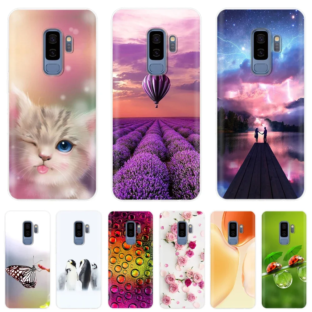 

Case For Samsung S9 Plus Cover Cool TPU Soft Clear Shockproof Silicone Bumper Capas for Samsung Galaxy S9 Plus S9 Cases Cover