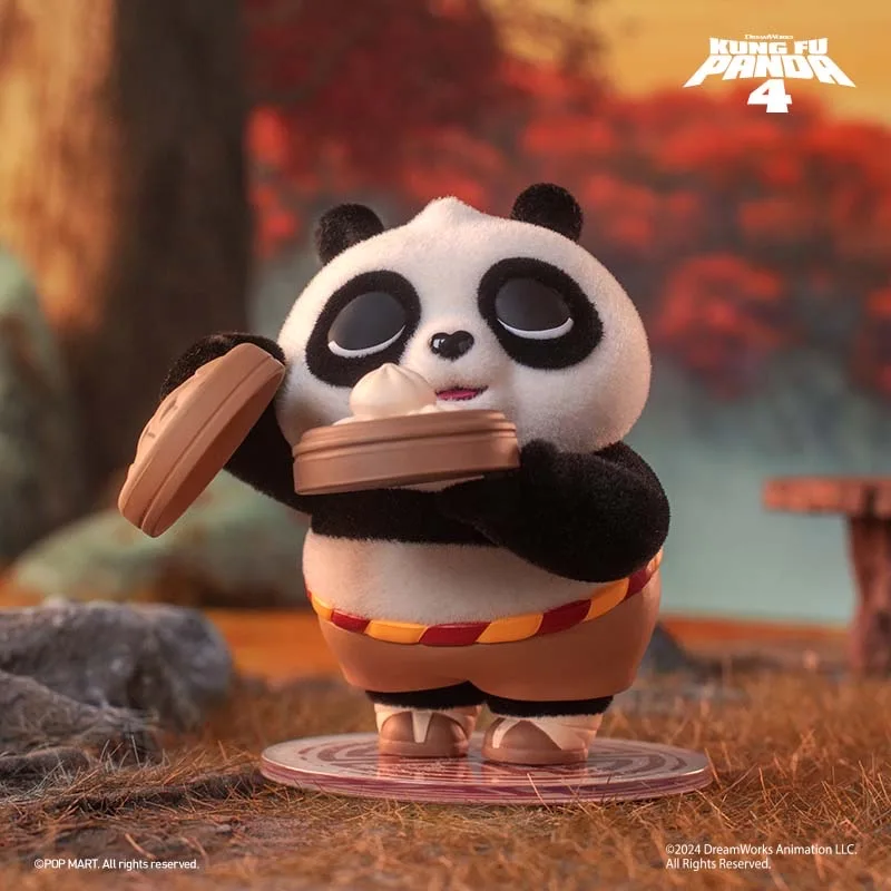 POP MART Universal Kung Fu Panda Series Anime Action Figure Guess Bag Ornament Figurines Home Decor Desktop Dolls Model Gift