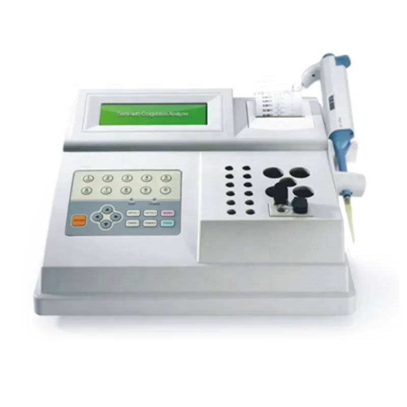 Human Coagulant Analyzer Coagulometer Machine Portable 2 Channel Semi Automated  Coagulation Analyzer for D-Dimer