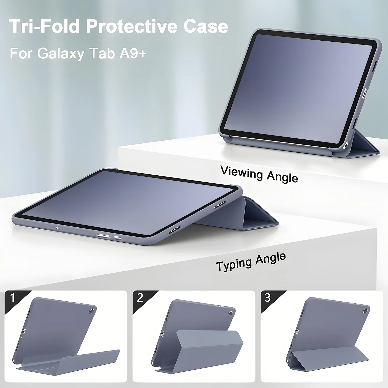 Für Samsung Galaxy Tab A7 A8 A9 A11 S6 S7 S8 S9 S10 FE + Lite Plus 8.7 10.4 10.5 10.9 11 Magnetische Flip-Smart-Cover-Tablet-Hülle – Detail 2