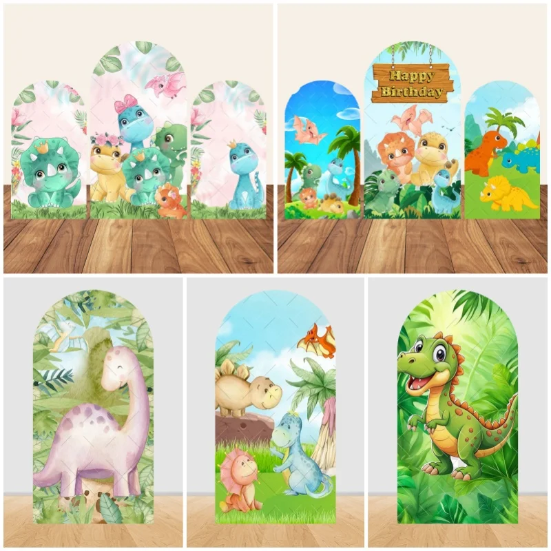 Dinosaur Chiara Wall Arch Photography Backdrop Cover Jurassi