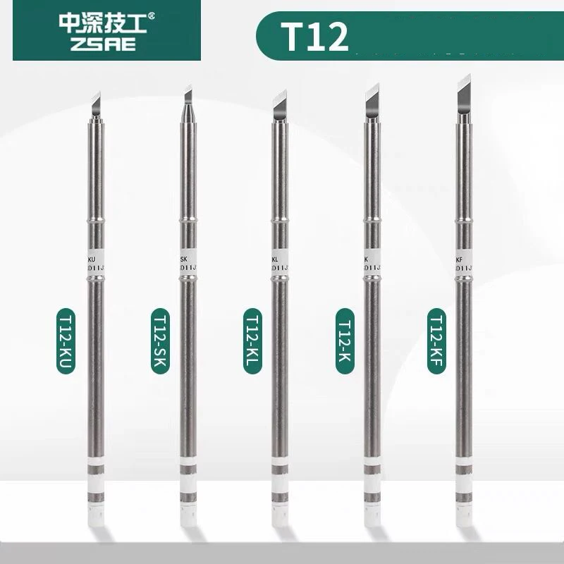 1Pcs T12 Soldering Tips เคล็ดลับการเชื่อม T12-K T12-KU T12-KR T12-SK T12-KL T12-KF สำหรับ T12อุปกรณ์เชื่อมสายไฟ