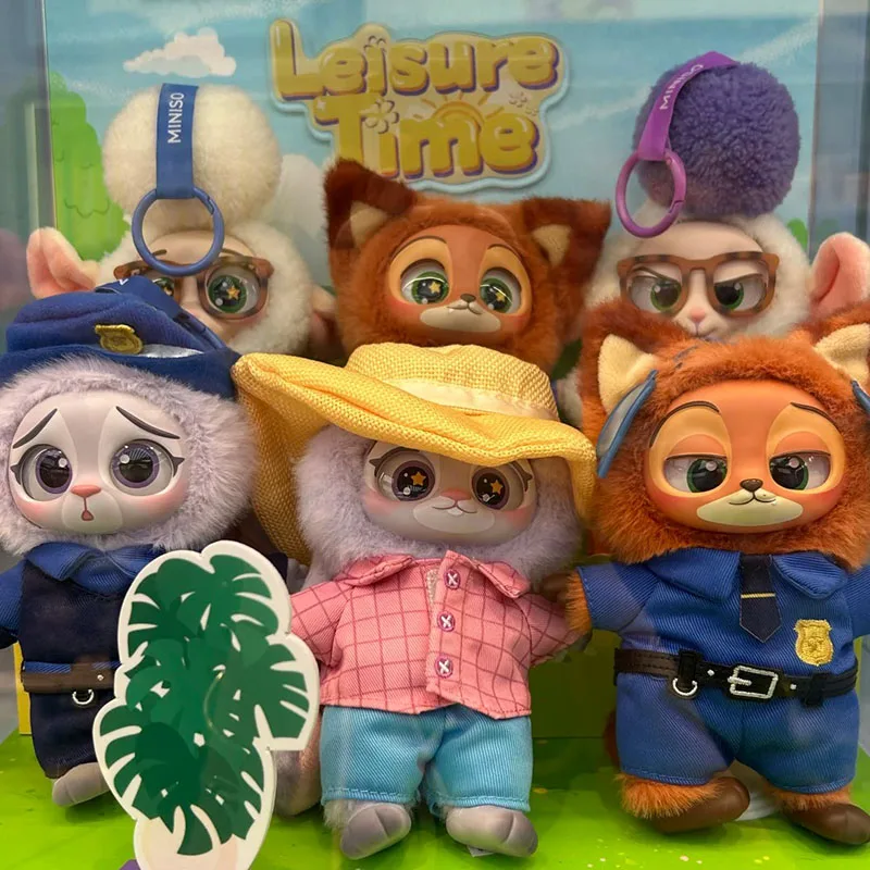 

Miniso Zootopia слепая коробка милый Ник Джуди фигурка плюшевая виниловая кукла загадочная коробка аниме фигурки мультяшная коллекция игрушек