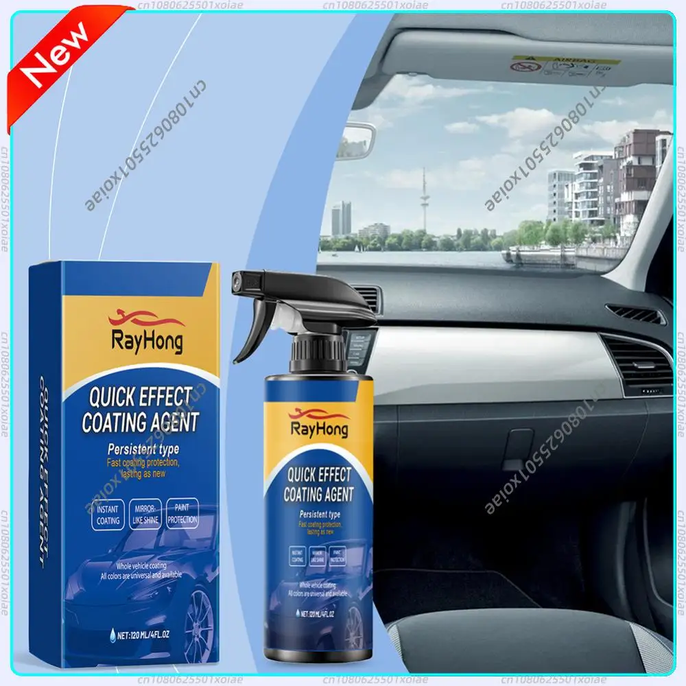 120ml Car Coating Hydrophobic Protection Quick-Dry Car Polishing Maintenance Spray Anti-Fogging Protection Agent for Automotive