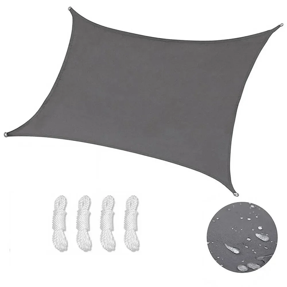 

Big Sizes Rectangle Sun Shade Sail Waterproof Outdoor Garden Patio Party Sunscreen Awing Sun Canopy For Beach Camping Pool