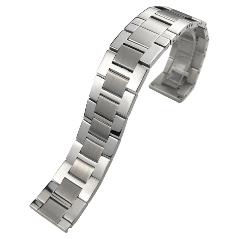 20mm Fine Stainless Steel High Quality Watchband for Tank Solo Santos Cartier Bracelets Men Women Solid Watch Strap Accessories