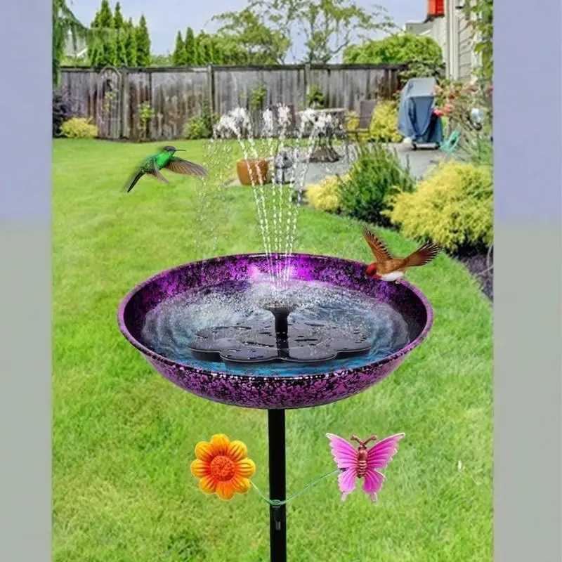 High Quality 34 Inch Tall Metal Bird Water Bowl With Protective Coating And Artistic factors 