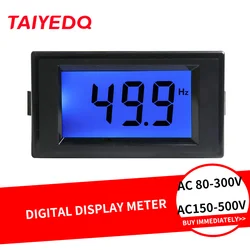 D69-60 Digital Display Meter AC 110V 220V 380V 45-65Hz Frequency Meter Detection Tester