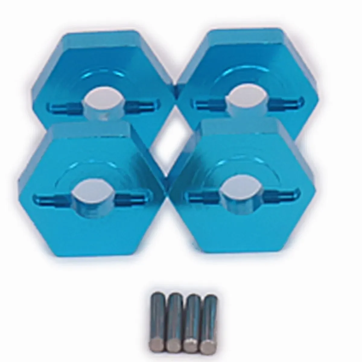 RC 12mm Aluminum Wheel Hex Mount With 1.5x8mm Pins 4PCS For 1/16 E-Revo VXL Slash 4WD Summit RC Car Upgrade Parts