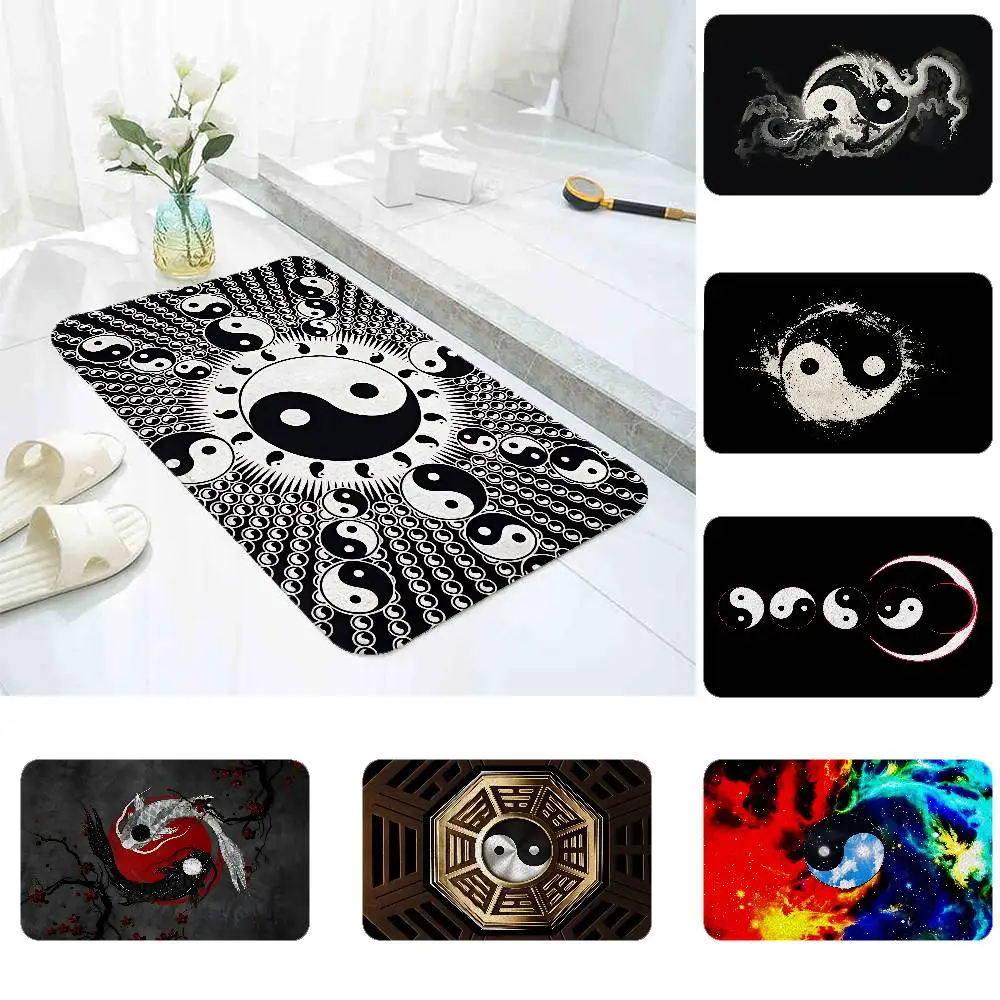 

Chinese Tai Chi Bagua Yin Yang Floor Mat Living Room Rug For Bedroom Welcome Mat Outdoor Rug