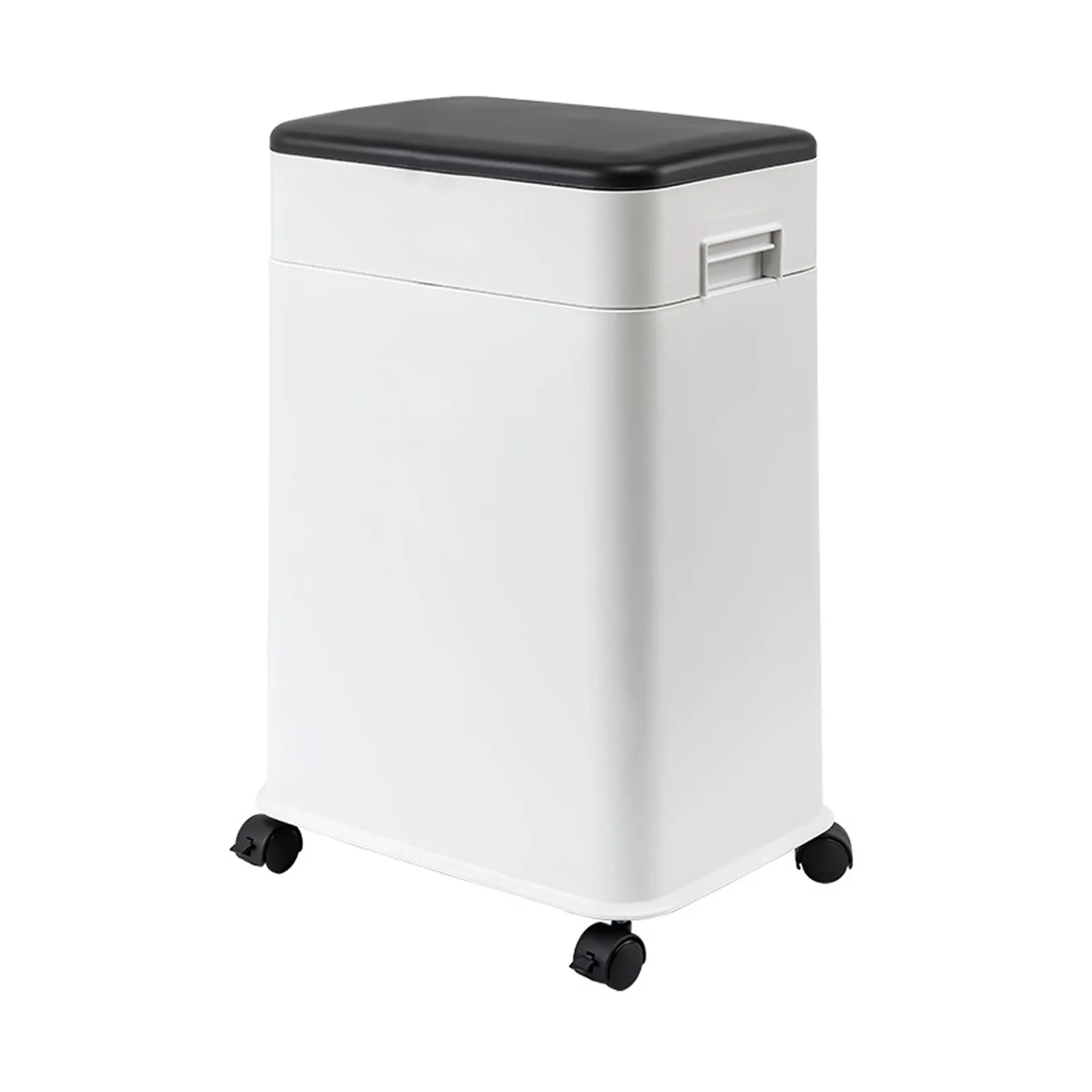 

Кухонный мусорный бак 20 л/5,3 галлона с крышкой, регулируемые по высоте колеса, мусорное ведро, съемное внутреннее ведро для ванной комнаты, спальни