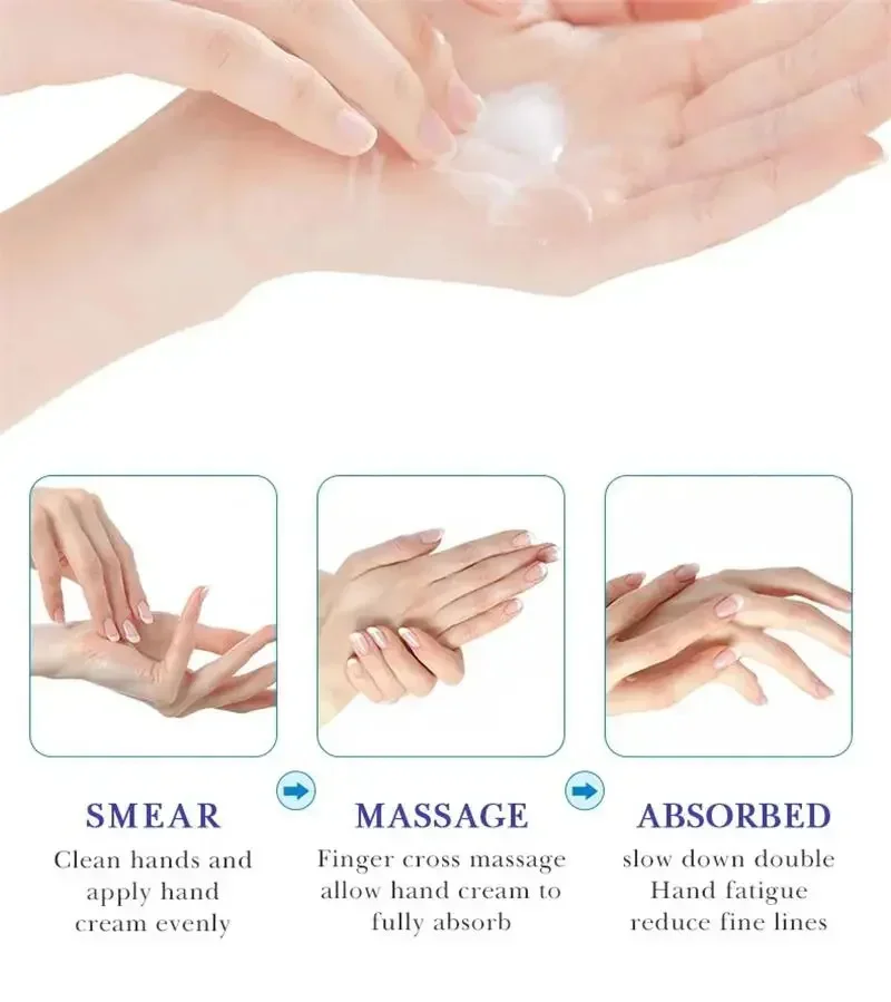 Wrinkle Removal Anti-Crack Hand Cream Fast Whitening Anti Drying Repair Serum Fade Fine Lines Moisturizing Soften Hand Skin Care