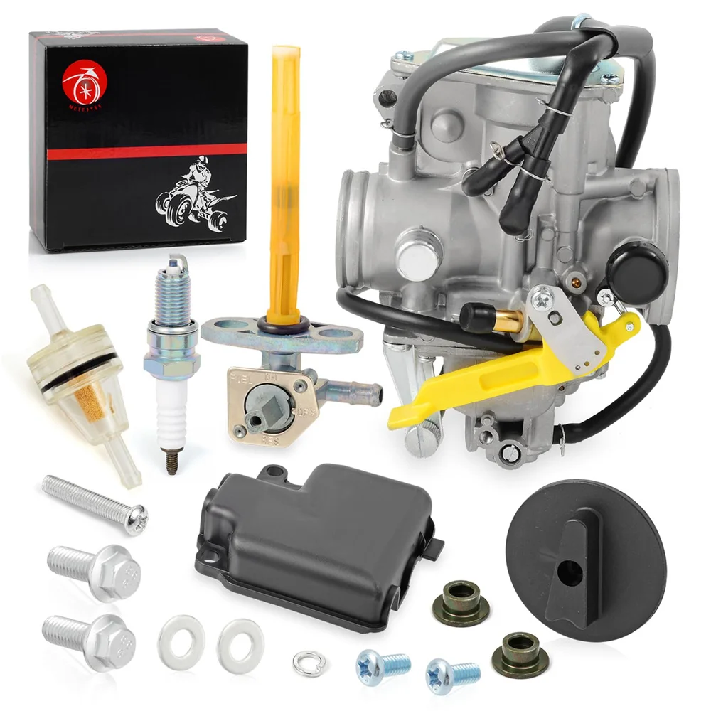 Carburetor & Fuel Valve Petcock W/Lever For Honda TRX400EX Sportrax 400EX TRX400X 1999-2014 Carb