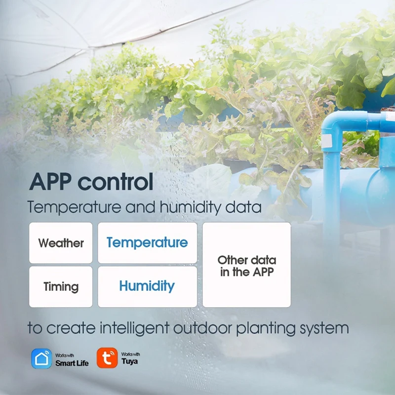 Probador de humedad y temperatura del suelo Wifi/Bluetooth para jardín, probador de humedad y temperatura del suelo, probador de humedad y temperatura del suelo