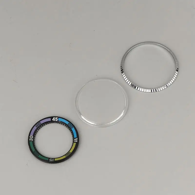 1 Stück Uhren-Stahl-Lünette, Kunststoff-Innenmontage-Ersatzteile, Zubehör für Sea King SK Uhr 46941 46943 – Detail 2