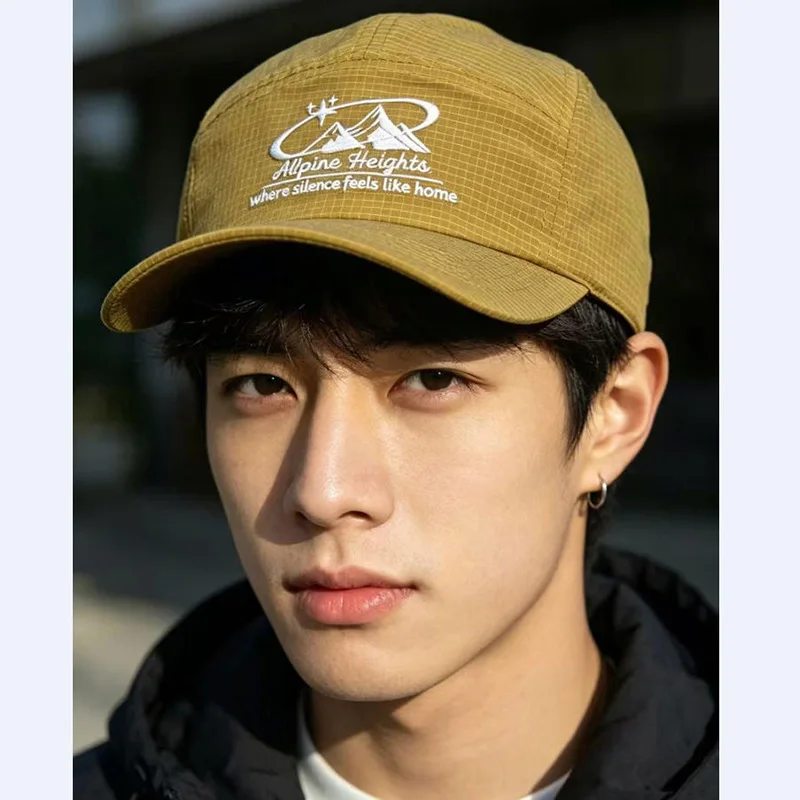 Lightweight, Quick-Drying, Breathable Plaid Baseball Cap, Soft Top, Solid Color Plaid, Versatile Dad Hat, Sports Running Cap