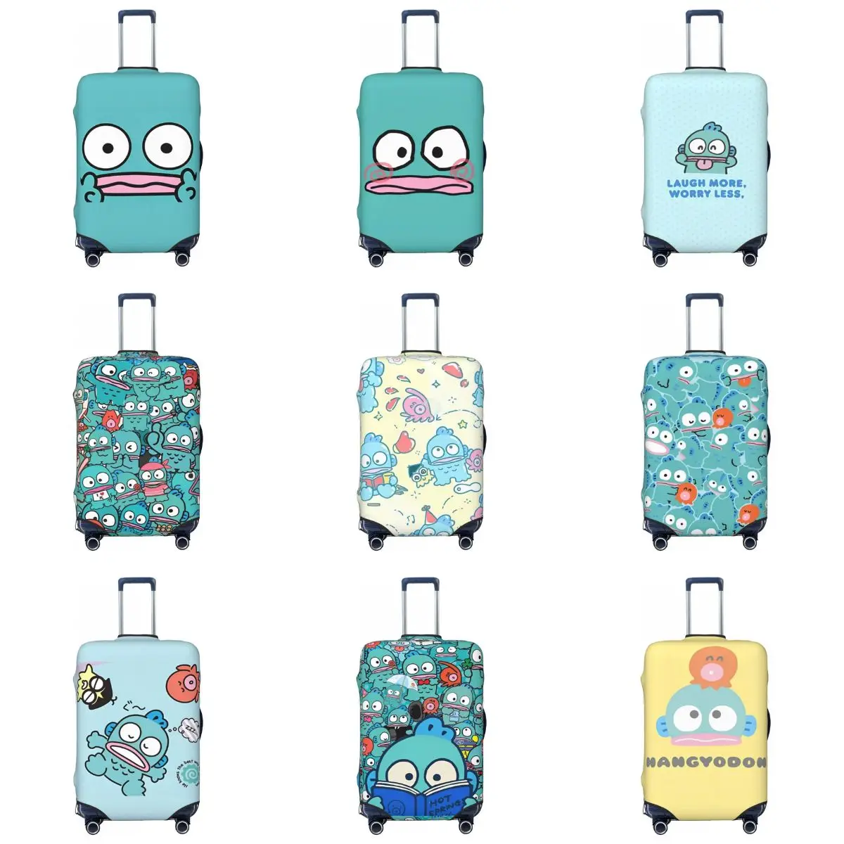 

Hangyodon Cartoon Suitcase Cover Useful Travel Protector Luggage Accesories Vacation