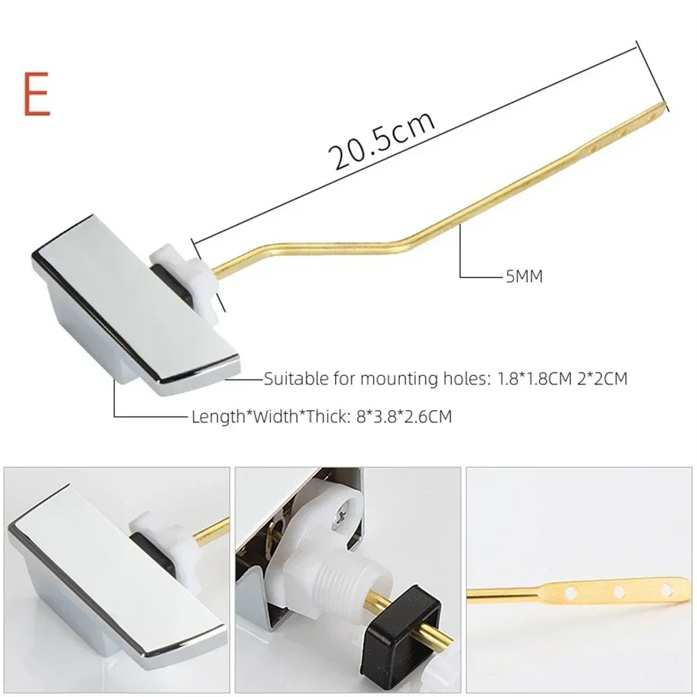 ​​​1pc Toilet Tank Flush Lever For Toilets DIY Installation Handle Trip Levers Home Improvement Bathroom Spare Parts