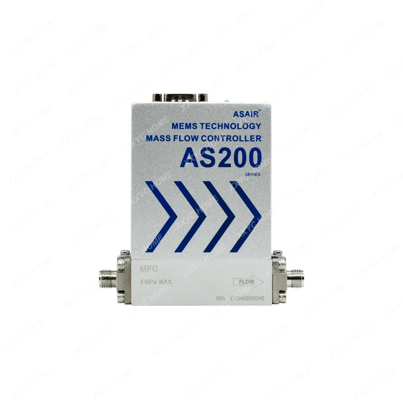 Aluminum Alloy High Precision Gas Mass Flow Controller Air Micro Gas Flow Meter AS200B