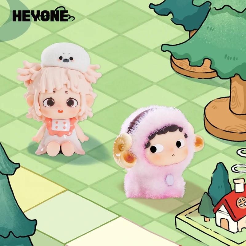 Heyone Black Play Mini Lost Time Town Series صندوق أعمى لطيف الحبوب 2025 هدية يدوية عصرية جديدة